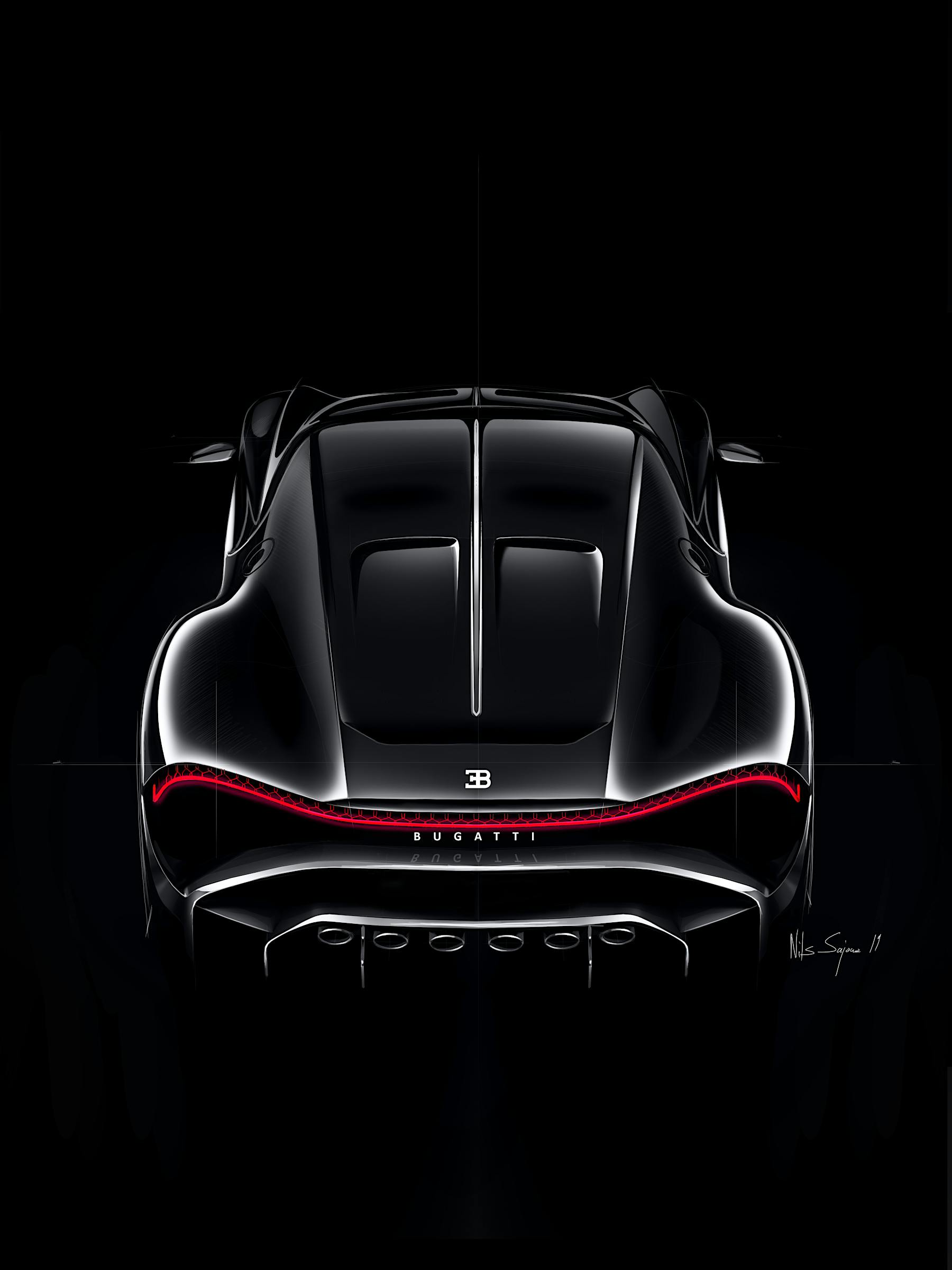 Bugatti La Voiture Noire rear view