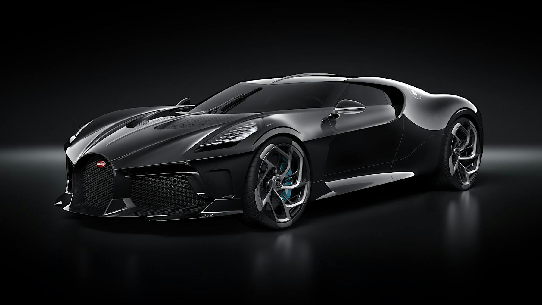 Bugatti La Voiture Noire three quarter front view